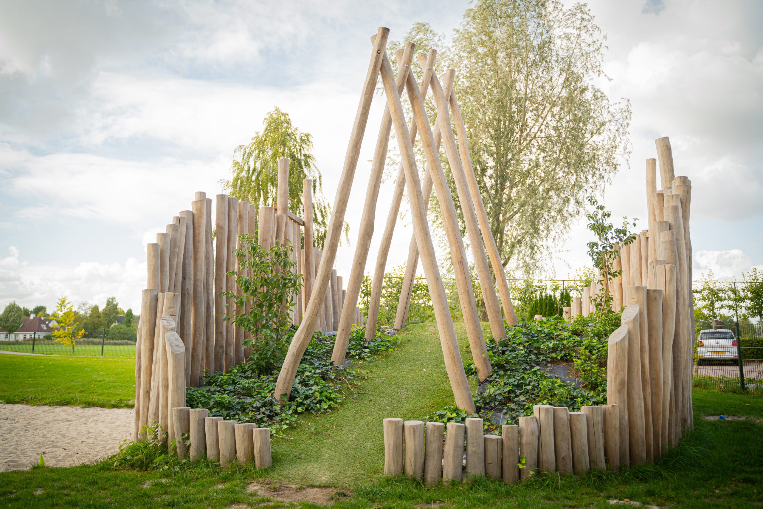 groen duurzaam natuurlijk speelgebied KDV 't Heikantje Nuenen