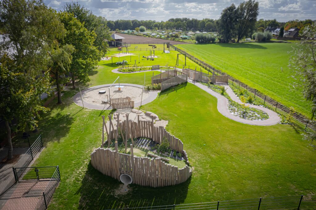 groen duurzaam natuurlijk speelgebied KDV 't Heikantje Nuenen